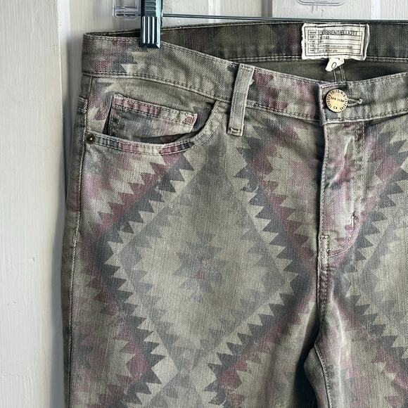 Current Elliott The Stiletto Army Green Navajo Jeans Pant - Picture 4 of 9